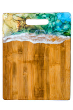 Hand Painted Resin Cutting Board or Charcuterie.